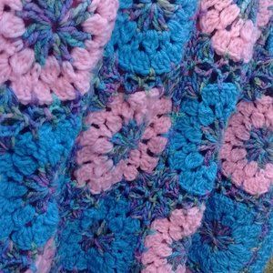 Hand crocheted aphgan